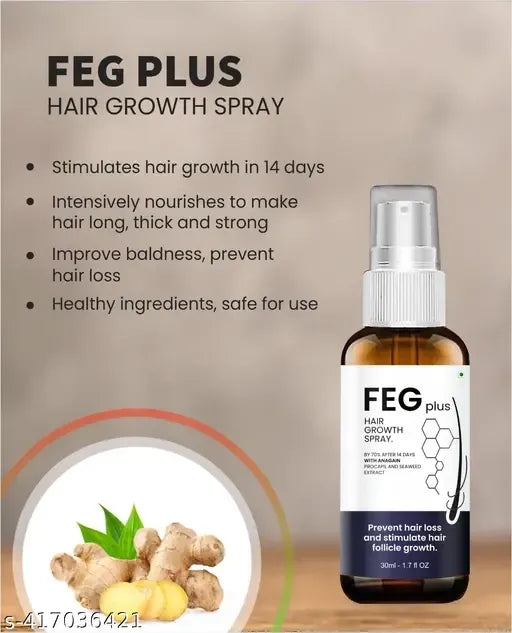 FEG Hair Growth Spray For Both Men & Women - FDA Approved
